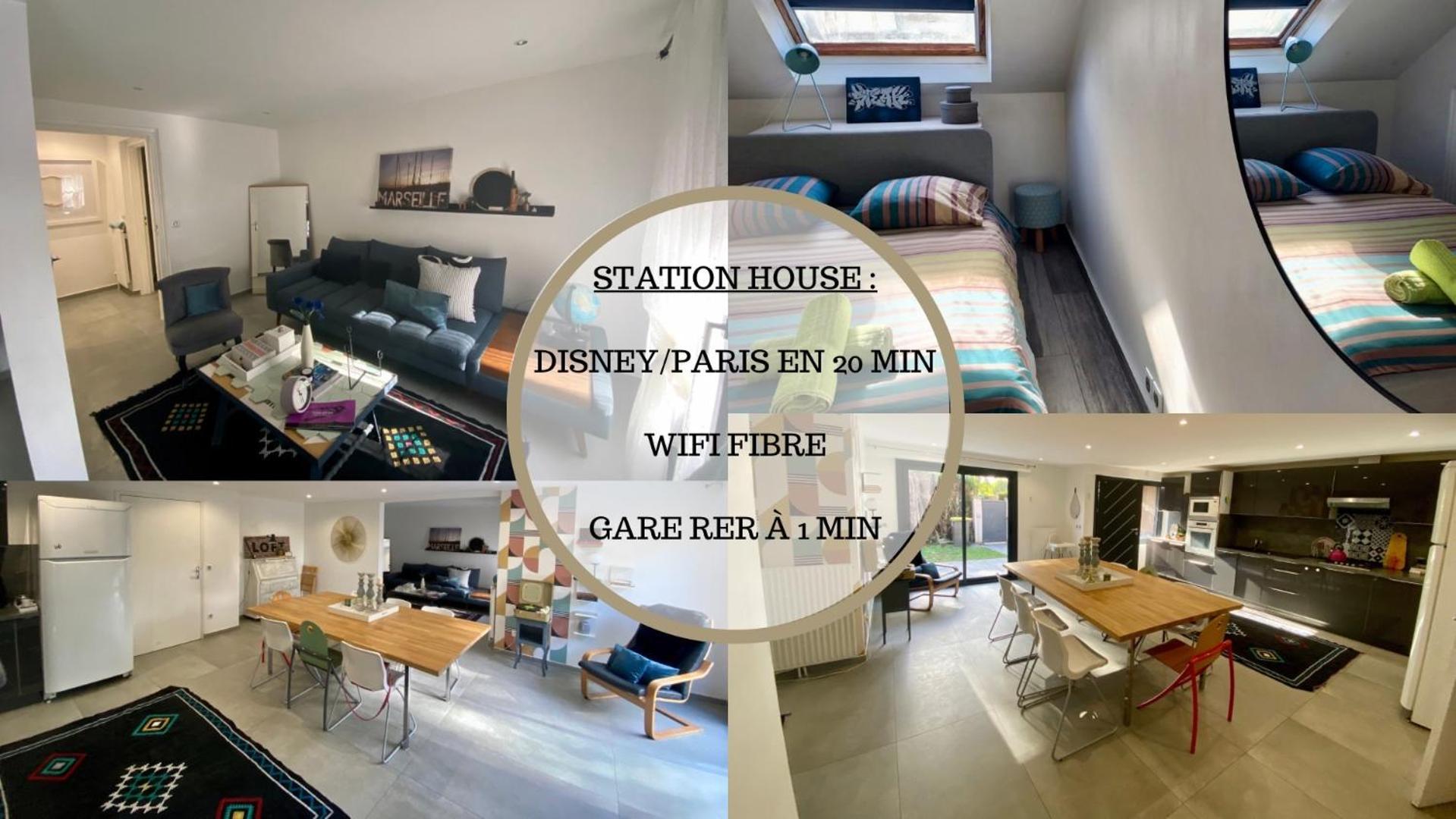 Station House - Maison Entre Disneyland Et Paris Roissy-en-Brie Exterior foto
